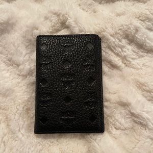 MCM Max embossed leather mini card case